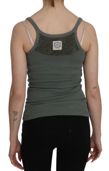 Green Spaghetti Strap Slim Fit Casual Tank Top Blouse Green Spaghetti Strap Slim Fit Casual Tank Top Blouse