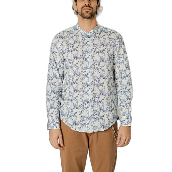 Blue Linen Shirt GI13499200010RO Blue Linen Shirt GI13499200010RO
