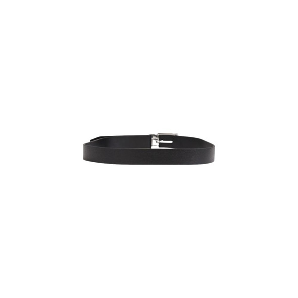 Black Leather Belt GU14526600009RO Black Leather Belt GU14526600009RO