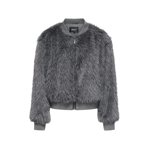 Gray Polyester Jackets & Coat ON14842100138RO Gray Polyester Jackets & Coat ON14842100138RO