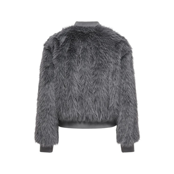Gray Polyester Jackets & Coat ON14842100138RO Gray Polyester Jackets & Coat ON14842100138RO