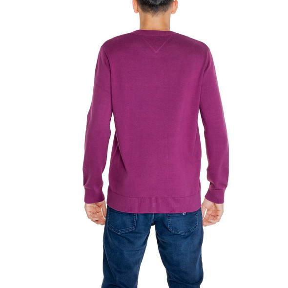Tommy Hilfiger Jeans Purple Organic Cotton Sweater Tommy Hilfiger Jeans Purple Organic Cotton Sweater