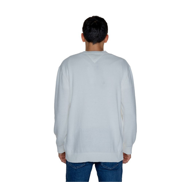 Tommy Hilfiger Jeans White Cotton Sweater Tommy Hilfiger Jeans White Cotton Sweater