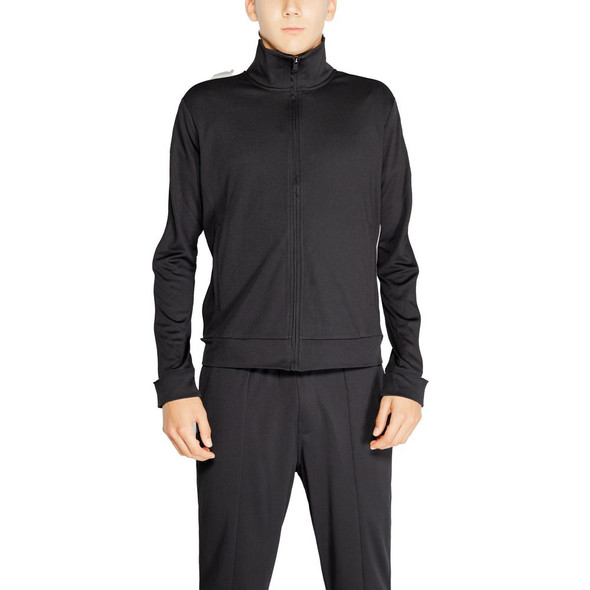 Black Recycled Polyester Sweatshirt Black Recycled Polyester Sweatshirt