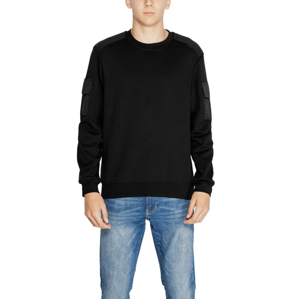 Black Cotton Sweatshirt AN14635300009RO Black Cotton Sweatshirt AN14635300009RO