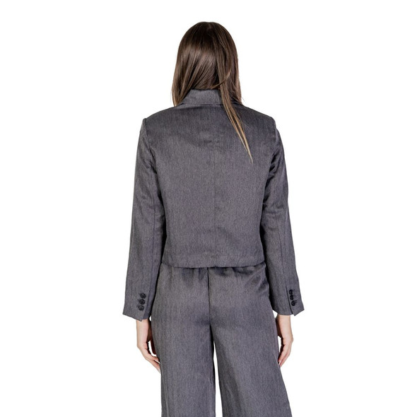 Gray Polyester Blazer Gray Polyester Blazer