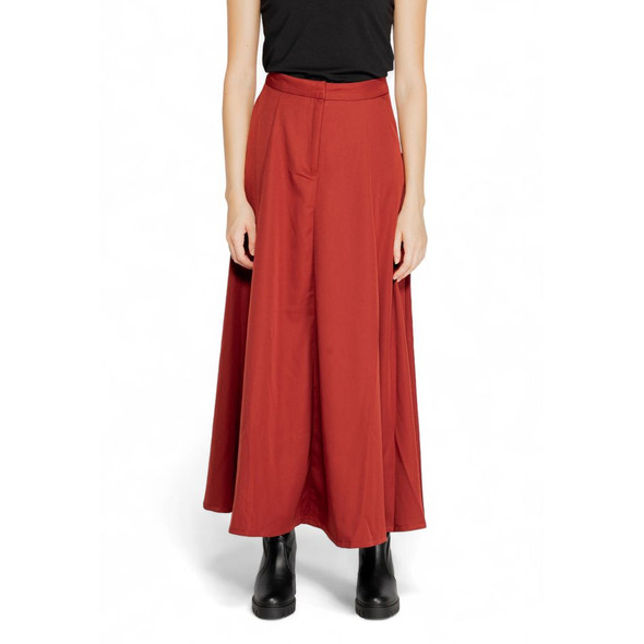 Red Polyester Skirt Red Polyester Skirt