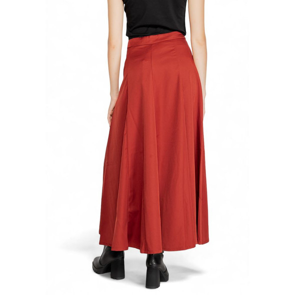 Red Polyester Skirt Red Polyester Skirt