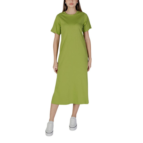 B.Young Green Cotton Midi B.Young Green Cotton Midi