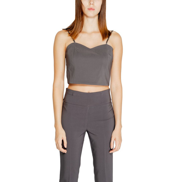 Gray Polyester Top Gray Polyester Top