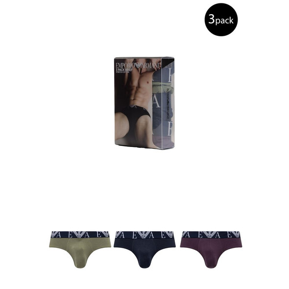 Emporio Armani Underwear Blue Cotton Underwear EM15169400010RO Emporio Armani Underwear Blue Cotton Underwear EM15169400010RO