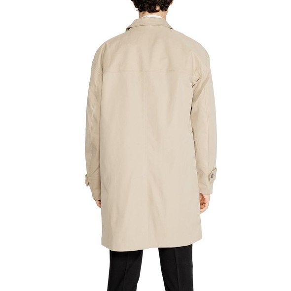 Beige Polyester Trench Coat Beige Polyester Trench Coat