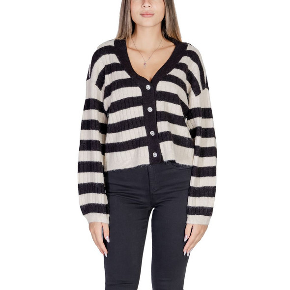 Vero Moda Beige Polyester Cardigan Vero Moda Beige Polyester Cardigan