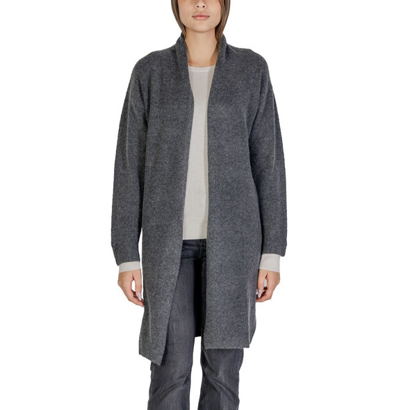 Gray Polyester Cardigan Gray Polyester Cardigan