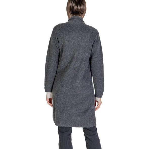 Gray Polyester Cardigan Gray Polyester Cardigan
