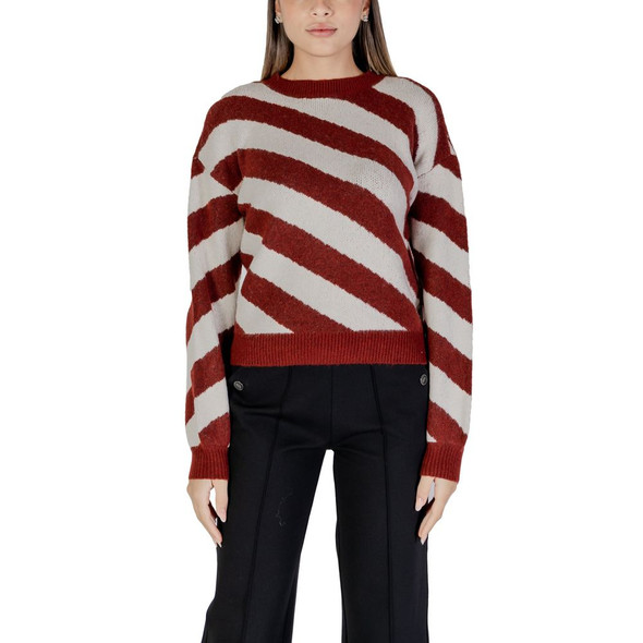 Vero Moda Bordeaux Recycled Polyester Sweater Vero Moda Bordeaux Recycled Polyester Sweater