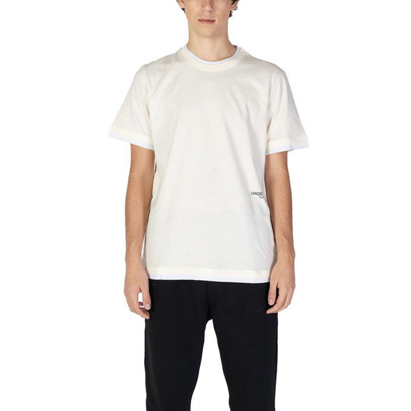 Cream Cotton T-Shirt UN15761300143RO Cream Cotton T-Shirt UN15761300143RO