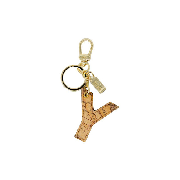 Beige Artificial Leather Keychain Beige Artificial Leather Keychain