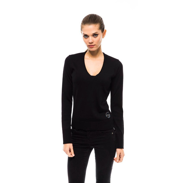 Black Wool Women Sweater Black Wool Women Sweater