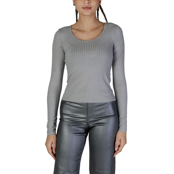 Vero Moda Silver Recycled Polyester Long Sleeve Vero Moda Silver Recycled Polyester Long Sleeve