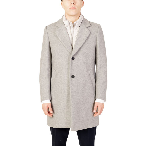 Gray Polyester Coat AN11849100137RO Gray Polyester Coat AN11849100137RO