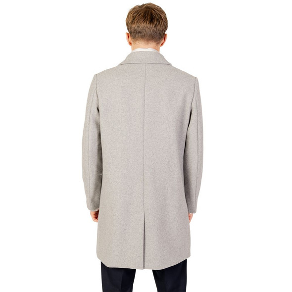 Gray Polyester Coat AN11849100137RO Gray Polyester Coat AN11849100137RO