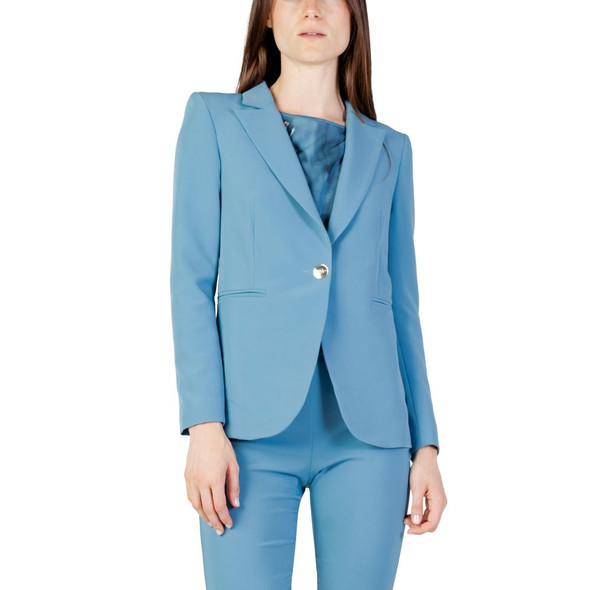Turquoise Polyester Blazer Turquoise Polyester Blazer