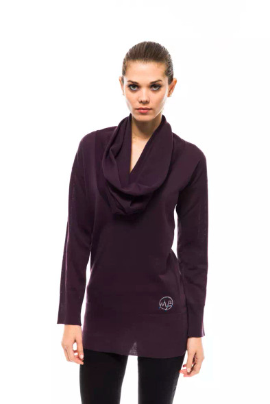 Purple Wool Women Sweater Purple Wool Women Sweater