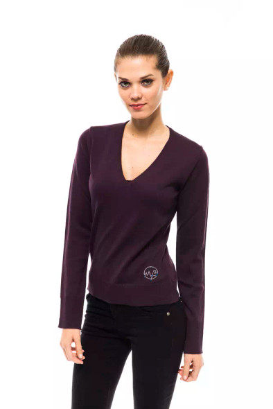 Purple Wool Women Sweater MO-14224 Purple Wool Women Sweater MO-14224