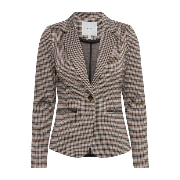 ICHI Beige Polyester Blazer ICHI Beige Polyester Blazer