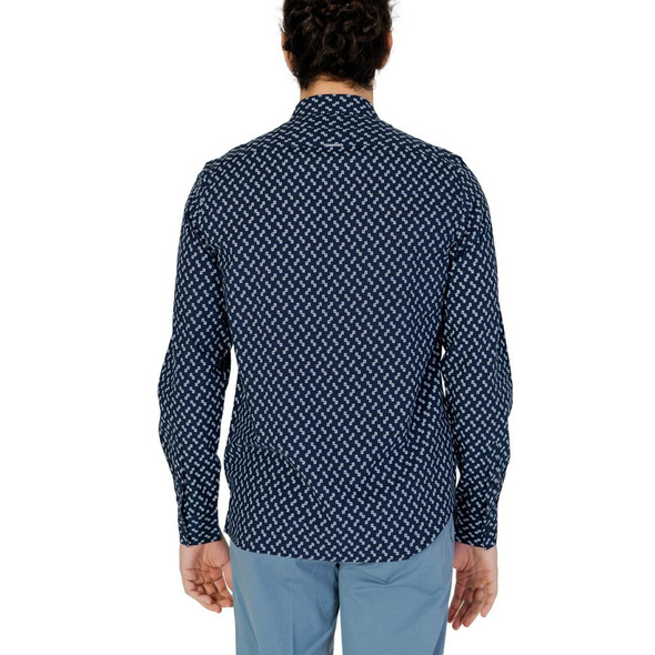 Blue Viscose Shirt AN13369100010RO Blue Viscose Shirt AN13369100010RO
