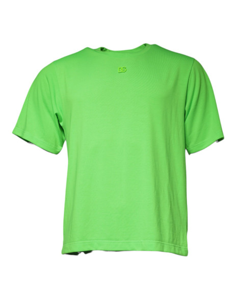Green Logo Round Neck Short Sleeves T-shirt Green Logo Round Neck Short Sleeves T-shirt