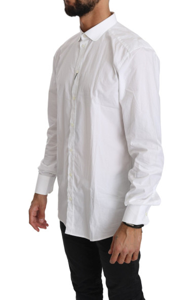 Dolce & Gabbana White Cotton Long Sleeve Top Shirt Dolce & Gabbana White Cotton Long Sleeve Top Shirt