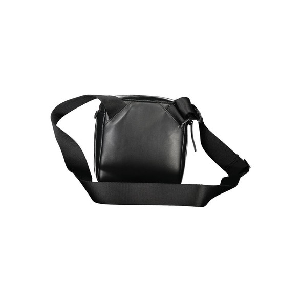 Black Polyethylene Men Shoulder Bag Black Polyethylene Men Shoulder Bag