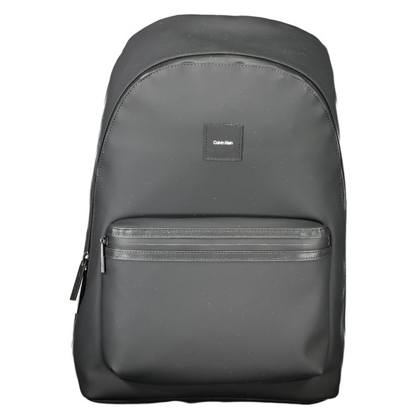 Black Polyester Men Backpack CA-33650 Black Polyester Men Backpack CA-33650