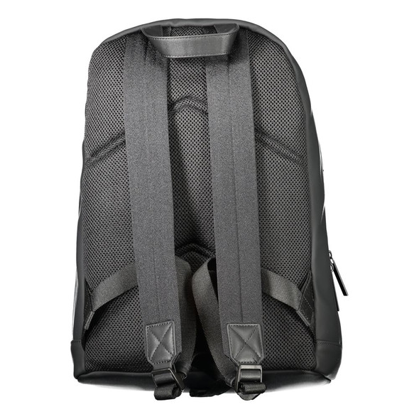 Black Polyester Men Backpack CA-33650 Black Polyester Men Backpack CA-33650