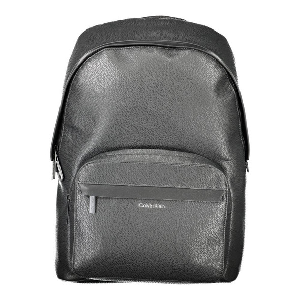 Black Polyester Men Backpack CA-33652 Black Polyester Men Backpack CA-33652