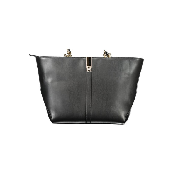 Black Polyethylene Women Handbag TO-33664 Black Polyethylene Women Handbag TO-33664