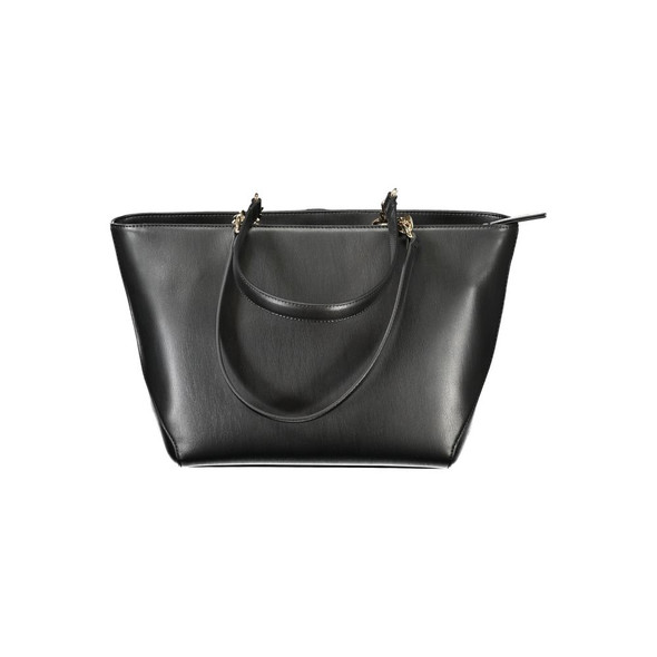 Black Polyethylene Women Handbag TO-33664 Black Polyethylene Women Handbag TO-33664