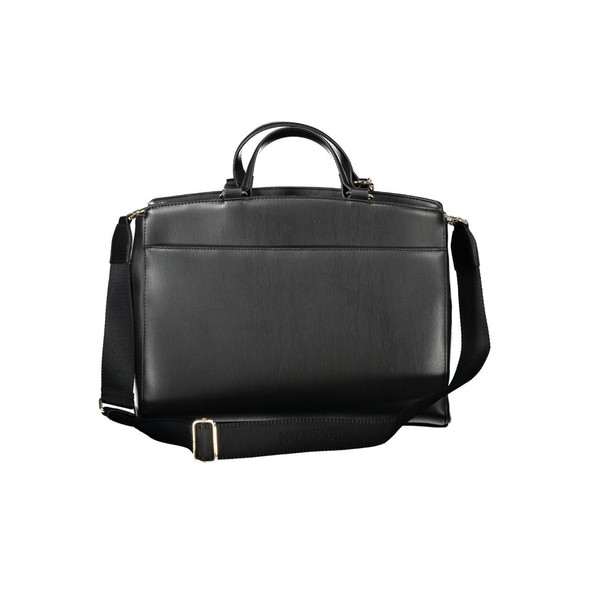 Black Polyethylene Women Handbag TO-33674 Black Polyethylene Women Handbag TO-33674