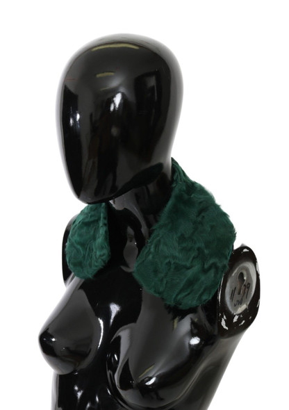 Green Fur Shoulder Collar Wrap Lambskin Scarf Green Fur Shoulder Collar Wrap Lambskin Scarf