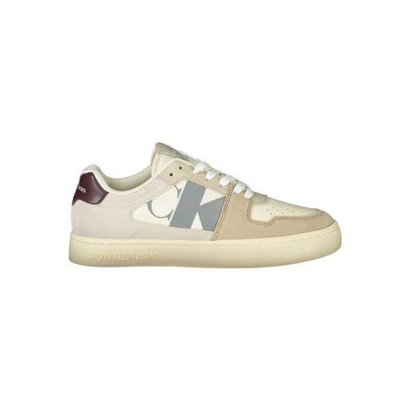 Beige Polyester Men Sneaker Beige Polyester Men Sneaker