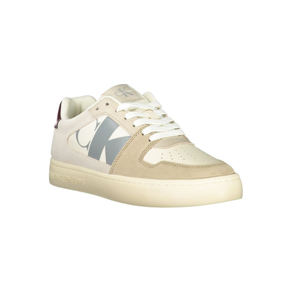 Beige Polyester Men Sneaker Beige Polyester Men Sneaker