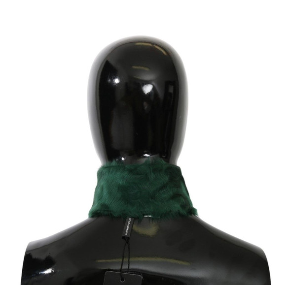 Green Fur Neck Collar Wrap Lambskin Scarf Green Fur Neck Collar Wrap Lambskin Scarf