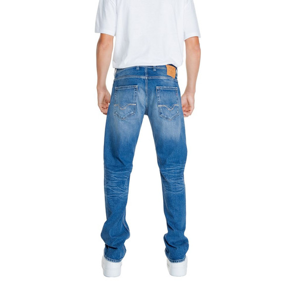 Replay Blue Cotton Relaxed Fit Jean Replay Blue Cotton Relaxed Fit Jean