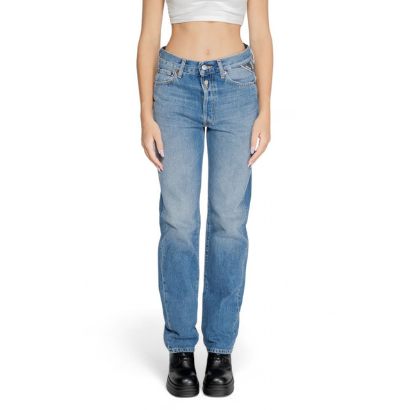 Replay Blue Cotton Mom Jean RE14826600176RO Replay Blue Cotton Mom Jean RE14826600176RO
