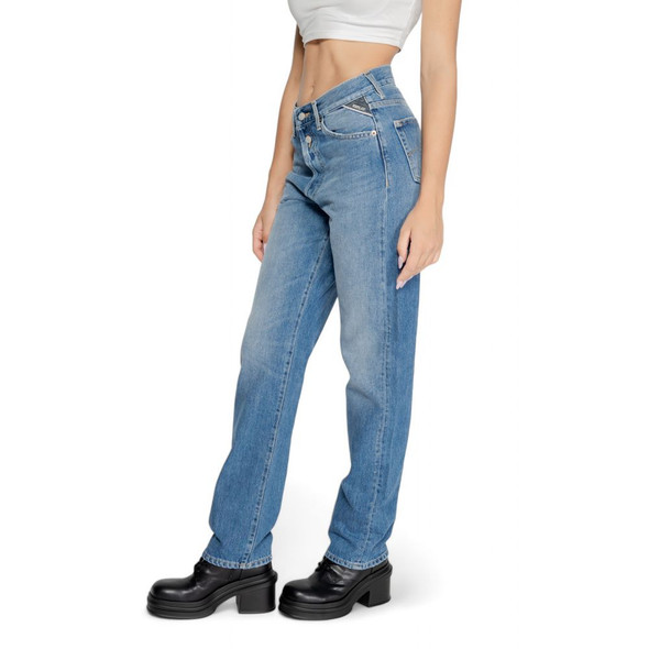 Replay Blue Cotton Mom Jean RE14826600176RO Replay Blue Cotton Mom Jean RE14826600176RO