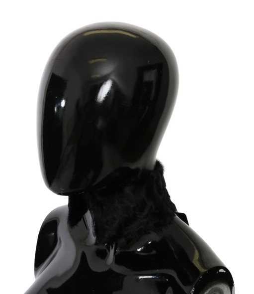 Black Fur Neck Collar Wrap Lambskin Scarf Black Fur Neck Collar Wrap Lambskin Scarf