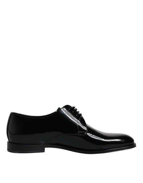 Dolce & Gabbana Black Patent Leather Derby Formal Dress Shoes MV6379 Dolce & Gabbana Black Patent Leather Derby Formal Dress Shoes MV6379