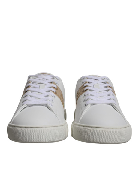 White Brown Greca Print TPU Low Top Men Sneakers Shoes White Brown Greca Print TPU Low Top Men Sneakers Shoes